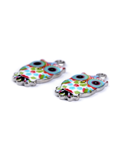 Pandantiv bufniță 13x23 mm - 2 buc. | Mimib