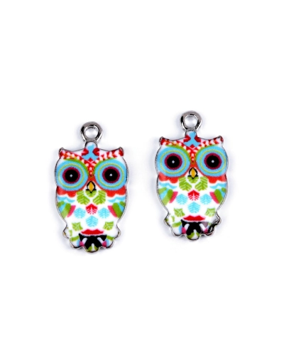 Pandantiv bufniță 13x23 mm - 2 buc. | Mimib