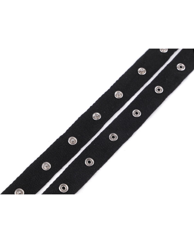 Bandă cu capse pentru confecții textile / body, lățime 20 mm - 1 m | Mimib