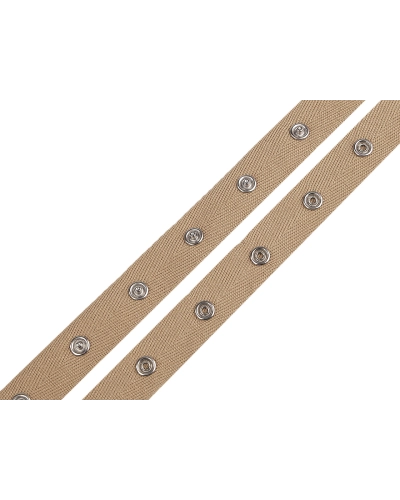 Bandă cu capse pentru confecții textile / body, lățime 20 mm - 1 m | Mimib