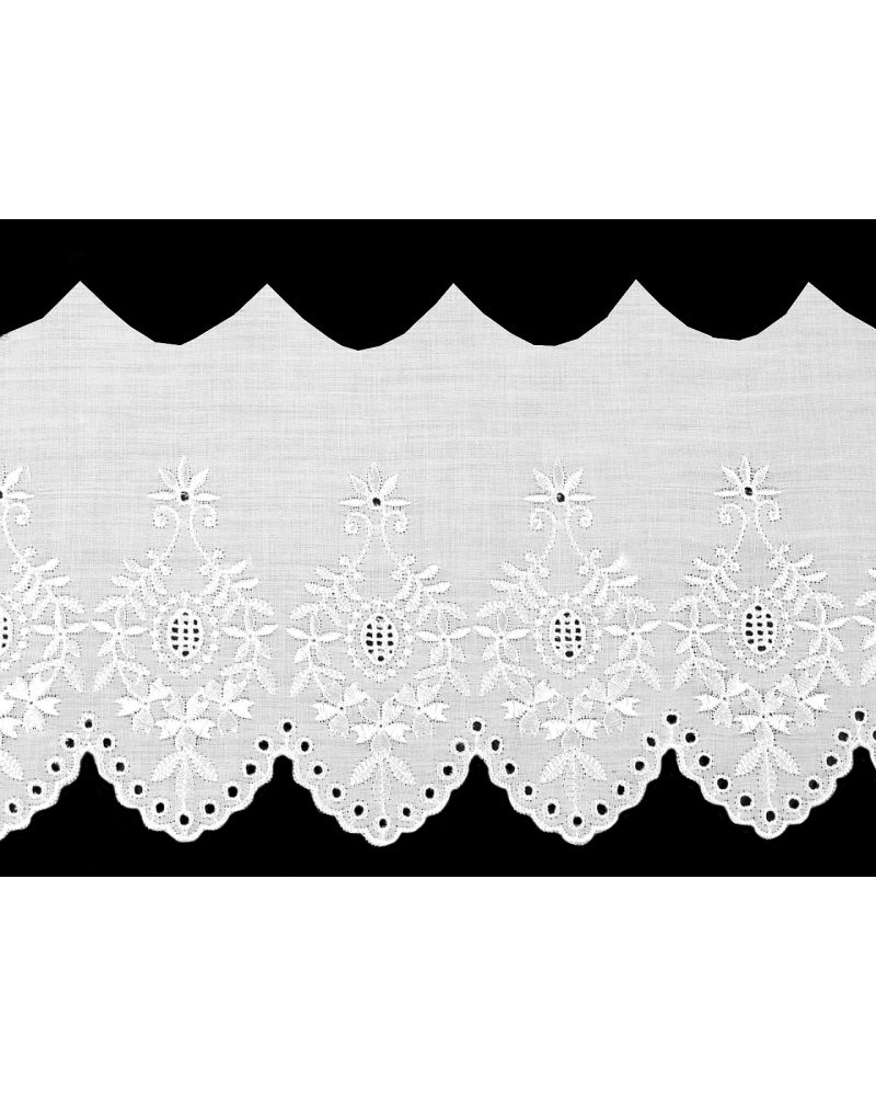 Dantela Madeira brodata 15 cm - 1 m | Mimib