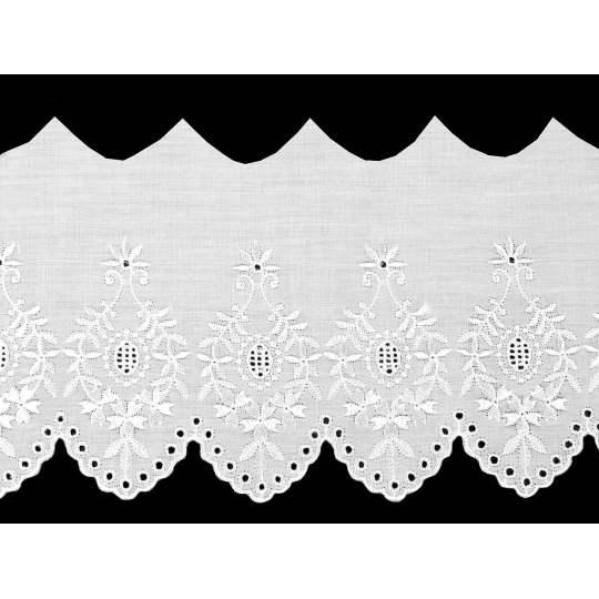 Dantela Madeira brodata 15 cm - 1 m | Mimib
