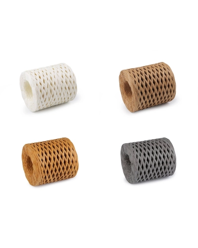 Lyko rafia prírodné, na pletenie tašiek, šírka 5-8 mm - 1 ks | Mimib