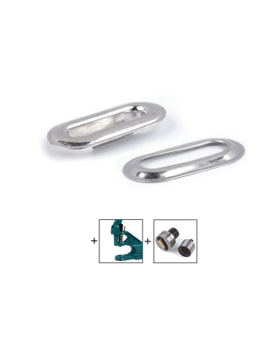 Priechodka s podložkou ovál 4x16 mm - 50 pár | Mimib