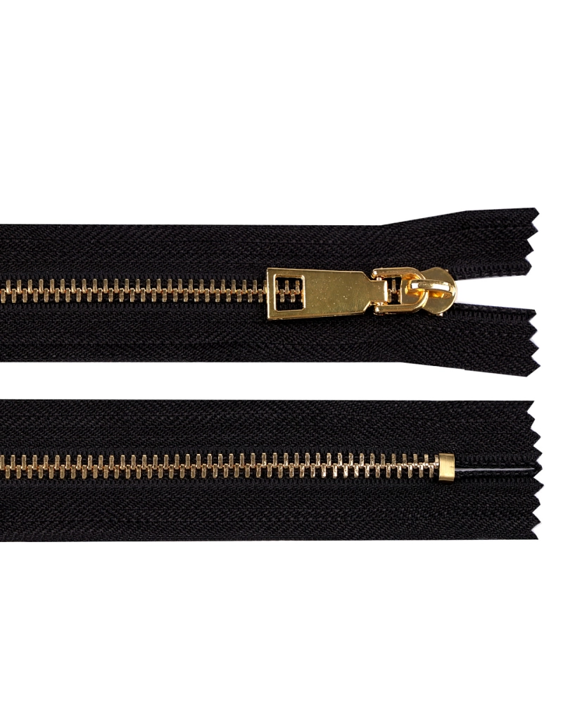 Kovový zips s ozdobným jazdcom No 5 dĺžka 24,5 cm - 1 ks | Mimib