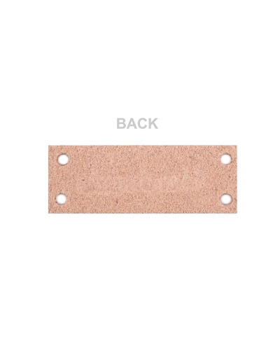 Eticheta din piele Handmade, With love 16x44 mm - 1 buc. | Mimib