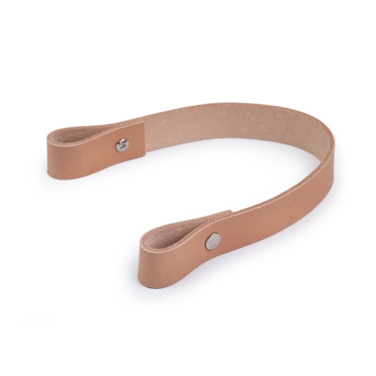 Kožené ucho na tašku / kabelku šírka 2 cm dĺžka 30 cm - 1 ks