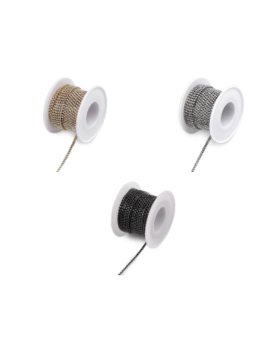 Štrasový prámik / borta šírka 2 mm - 9 m