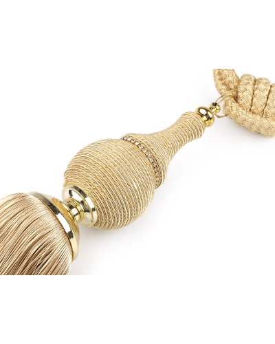 Șnur decorativ pentru perdele cu strasuri - 1 buc. | Mimib