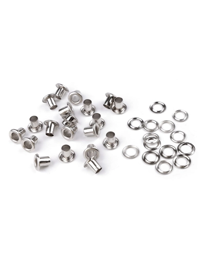 Ocheți metalici  Ø5 mm interior/ Ø9,5 mm exterior - 100 pereche | Mimib