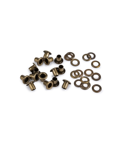 Ocheți metalici  Ø5 mm interior/ Ø9,5 mm exterior - 100 pereche | Mimib