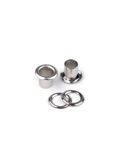 Ocheți metalici Ø6 mm interior / Ø11 mm exterior - 20 pereche | Mimib