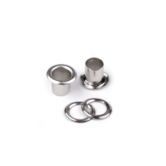 Ocheți metalici Ø6 mm interior / Ø11 mm exterior - 20 pereche | Mimib