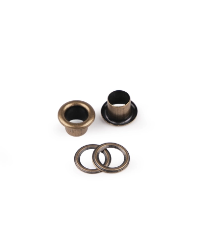 Ocheți metalici Ø6 mm interior / Ø11 mm exterior - 20 pereche | Mimib