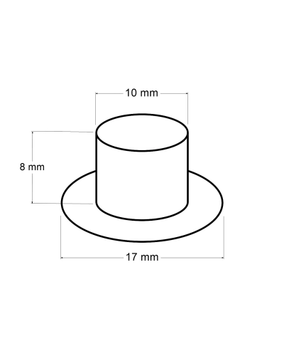 Ocheți metalici Ø10 mm interior / Ø17 mm exterior - 20 pereche | Mimib