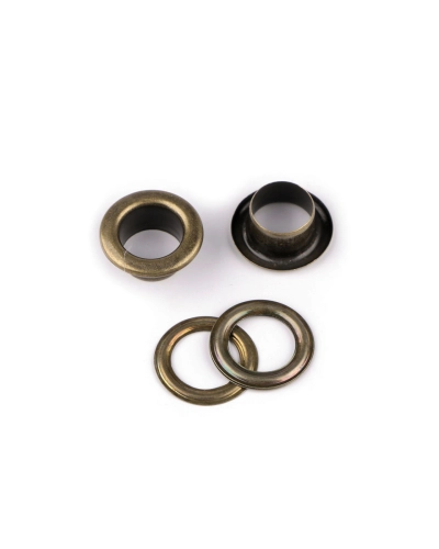 Ocheți metalici Ø10 mm interior / Ø17 mm exterior - 20 pereche | Mimib