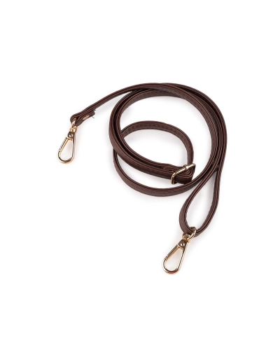 Curea din piele sintetica cu carabine pentru geanta latime 1 cm - 1 buc. | Mimib