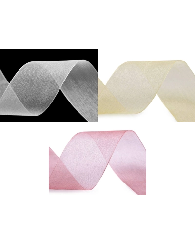 Panglica organza latime 38 mm - 50 m | Mimib