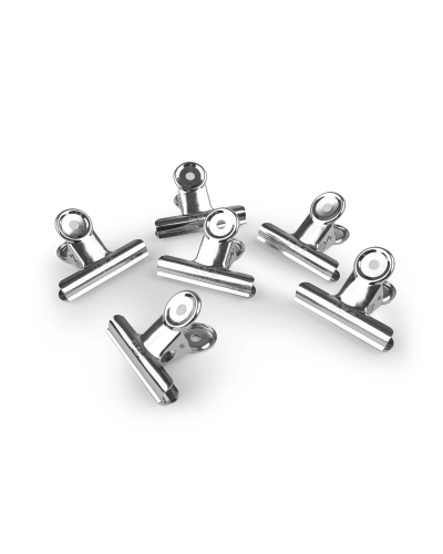Clips metalic pentru materiale 6,3 cm - 36 buc. | Mimib
