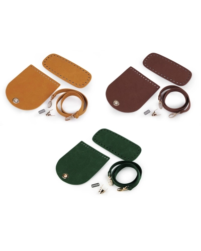 Kit pentru realizarea unei poșete din piele ecologică - 1 set | Mimib
