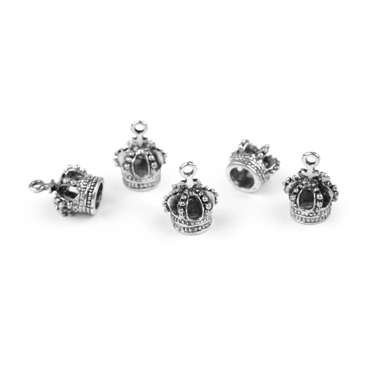 Coroana / pandantiv 12x16 mm - 5 buc. | Mimib