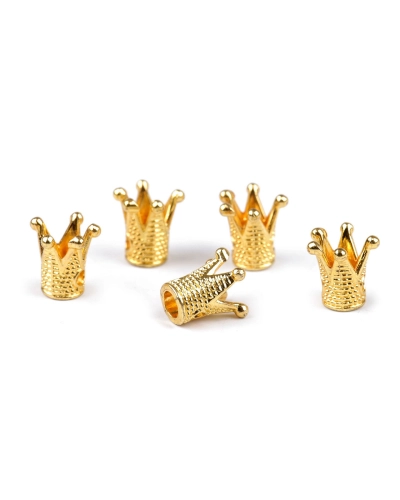 Coronita metalica decorativa pentru cusut 10x10 mm - 5 buc. | Mimib