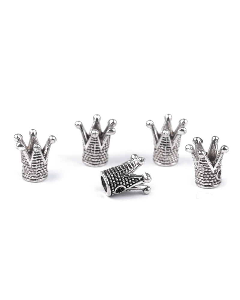 Coronita metalica decorativa pentru cusut 10x10 mm - 5 buc. | Mimib