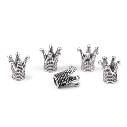Coronita metalica decorativa pentru cusut 10x10 mm - 5 buc. | Mimib