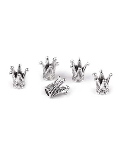 Coronita metalica decorativa pentru cusut 10x10 mm - 5 buc. | Mimib