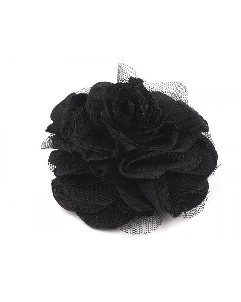 Broșă / clamă de păr trandafir, Ø9 cm | Mimib Broșă / clamă de păr trandafir, Ø9 cm | Mimib