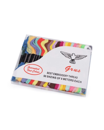 Fire de broderie tip mouline Grus 50 buc/8 m - 50 buc. | Mimib