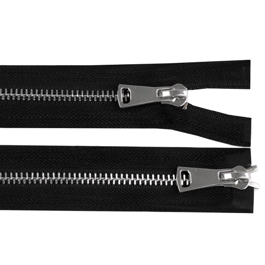 Fermoar metalic No 5 detasabil cu 2 cursoare / bidirecțional 50 cm - 1 buc. | Mimib