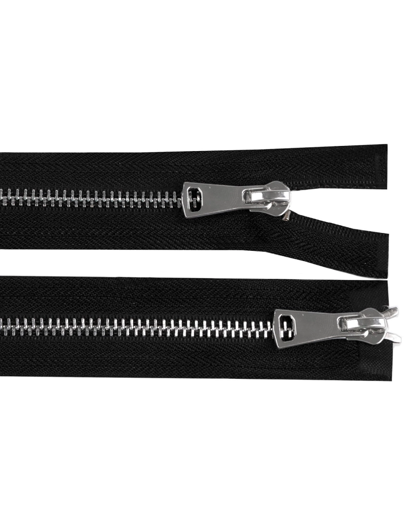 Fermoar metalic No 5 detasabil cu 2 cursoare / bidirecțional 80 cm - 1 buc. | Mimib