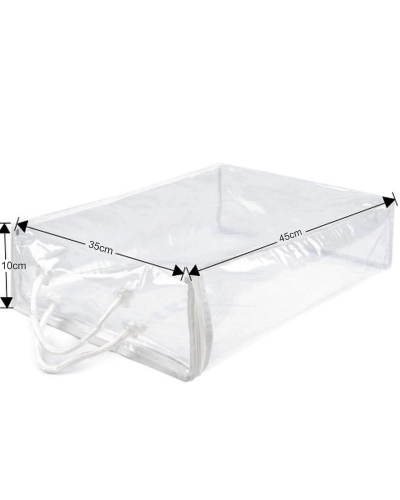 Cutie de depozitare/cutie PVC cu fermoar - 1 buc. | Mimib