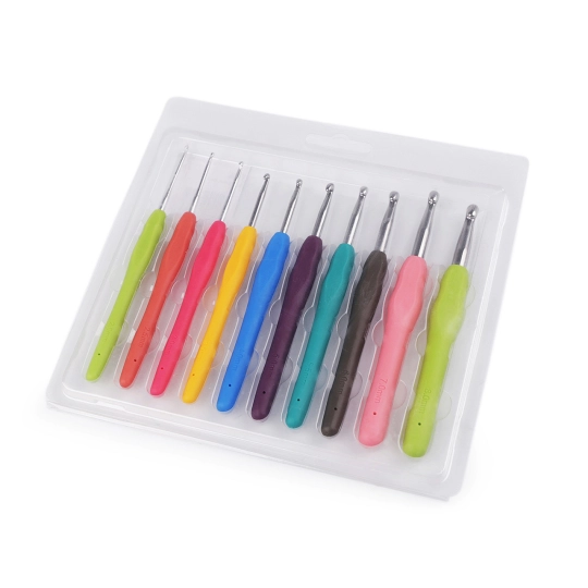 Set de croșete cu mânere din silicon - 1 set | Mimib