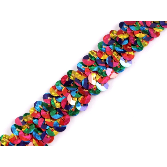 Banda elastica cu paiete latime 20 mm - 1 m | Mimib