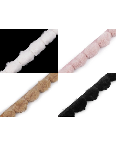 Bordura / vipusca din blana artificiala, latime 3 cm - 1 m | Mimib