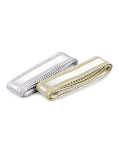 Panglica cu lurex latime 25 mm - 3 m | Mimib