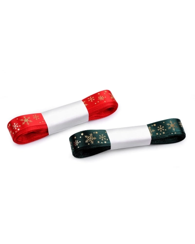 Panglică din satin de Crăciun 15 mm - 22.5 m | Mimib