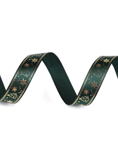 Panglică din satin de Crăciun 15 mm - 22.5 m | Mimib