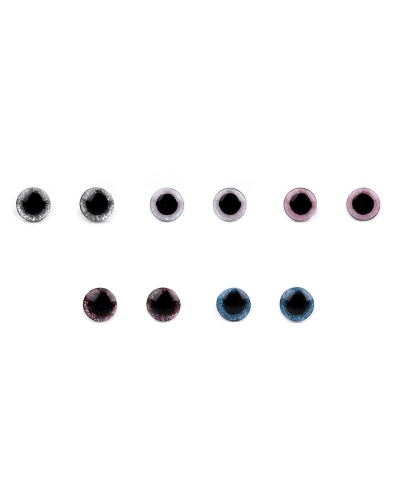 Ochi pentru jucării cu dispozitiv de siguranță Ø10 mm - 10 set | Mimib