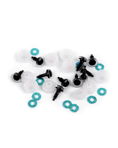 Ochi pentru jucării cu dispozitiv de siguranță Ø10 mm - 10 set | Mimib