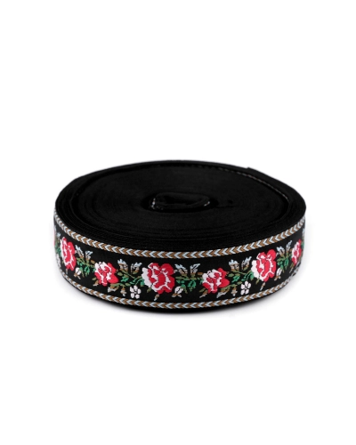 Bandă cu motive tradiționale 34 mm - 1 m | Mimib