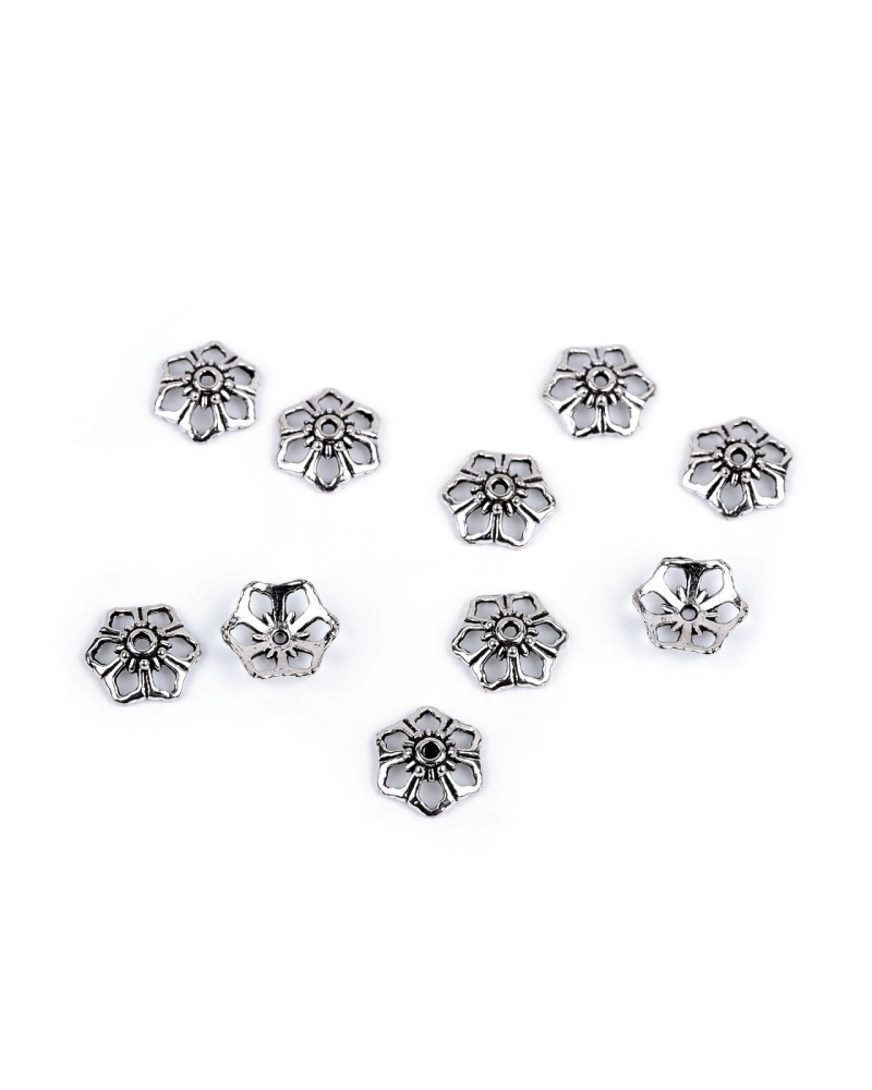 Capace mărgele floare Ø12 mm - 10 buc. | Mimib