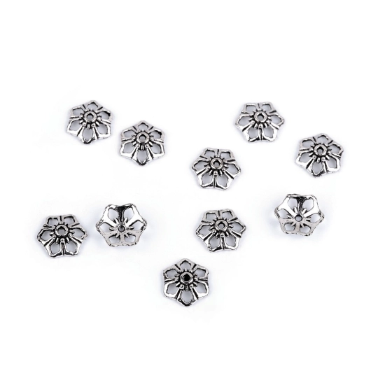 Capace mărgele floare Ø12 mm - 10 buc. | Mimib