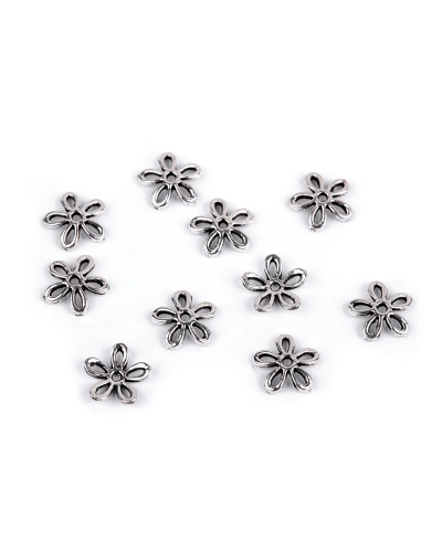 Capace mărgele floare Ø12 mm - 10 buc. | Mimib