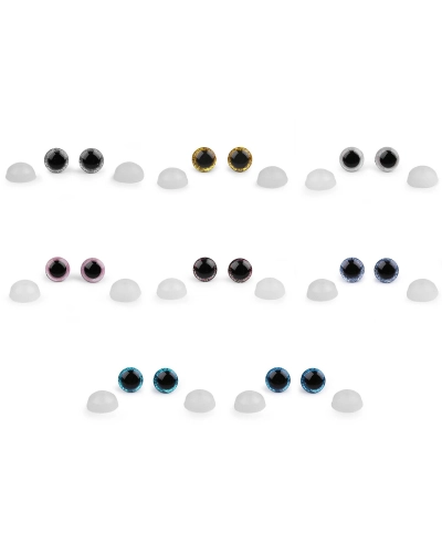 Ochi cu sclipici Ø12 mm - 10 set | Mimib