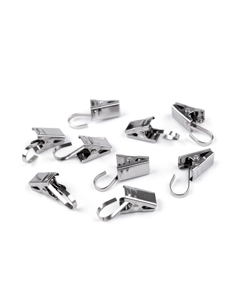 Clipsuri pentru perdele din oțel inoxidabil - 20 buc. | Mimib