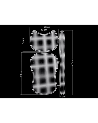 Plasă din plastic / grilă pentru geantă de mână - 1 buc. | Mimib