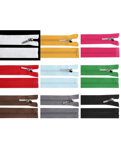 Fermoar din plastic nr. 5 lungime 50 cm cu glisor decorativ - 1 buc. | Mimib